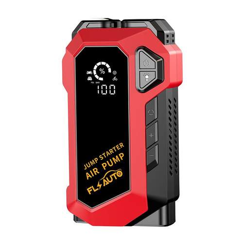 汽车应急启动电源便携式无线充气泵12v车载多功能轮胎充气打气泵