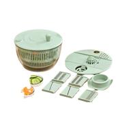 厨房家用蔬菜沙拉脱水器多功能切菜器大容量果蔬甩干器厨房沥水篮