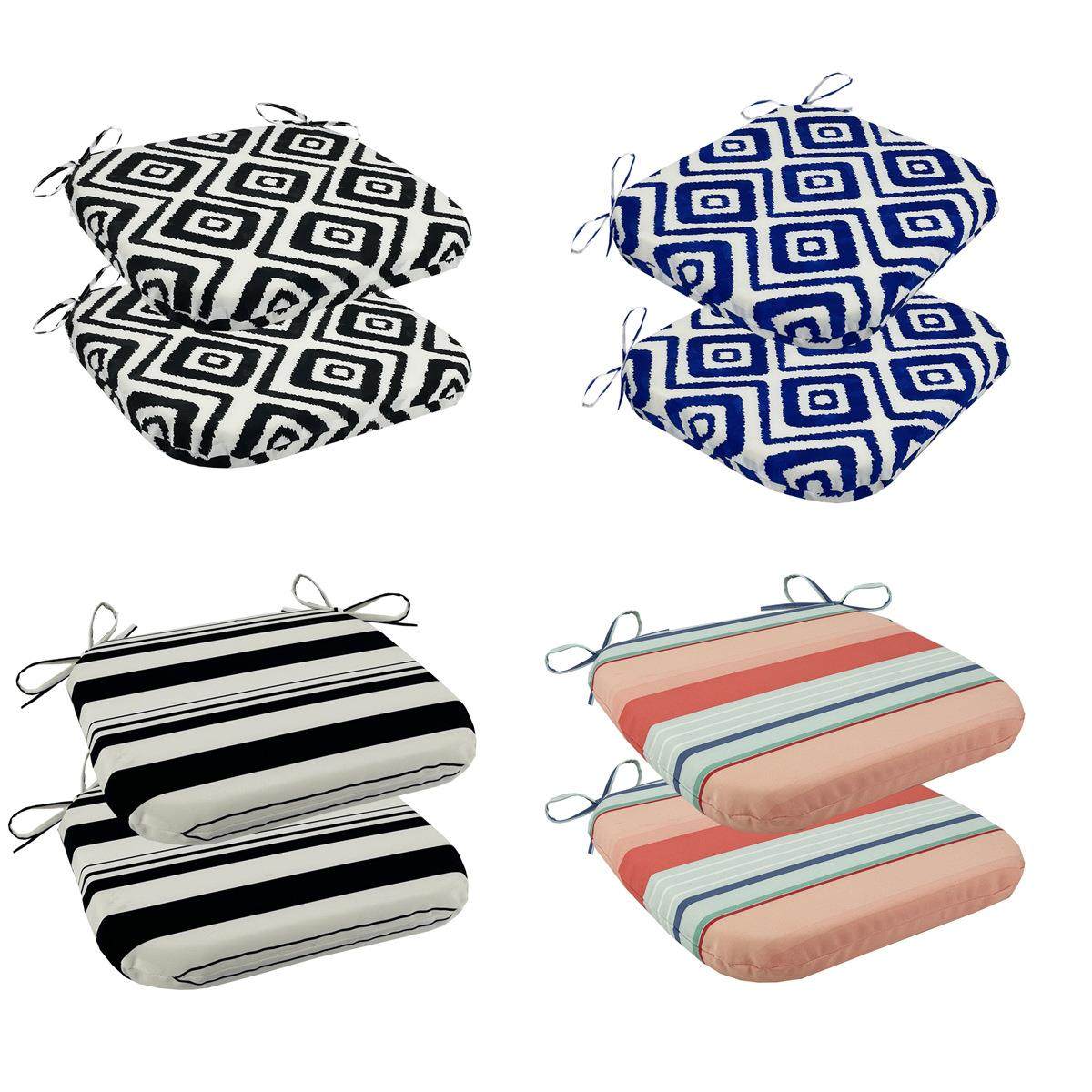 电商户外防泼水餐椅座垫循环几何条纹花色图案室内室外餐桌垫,居家布艺,美臀垫/保健坐垫,淘宝优惠券,粉丝福利购,淘宝优惠卷