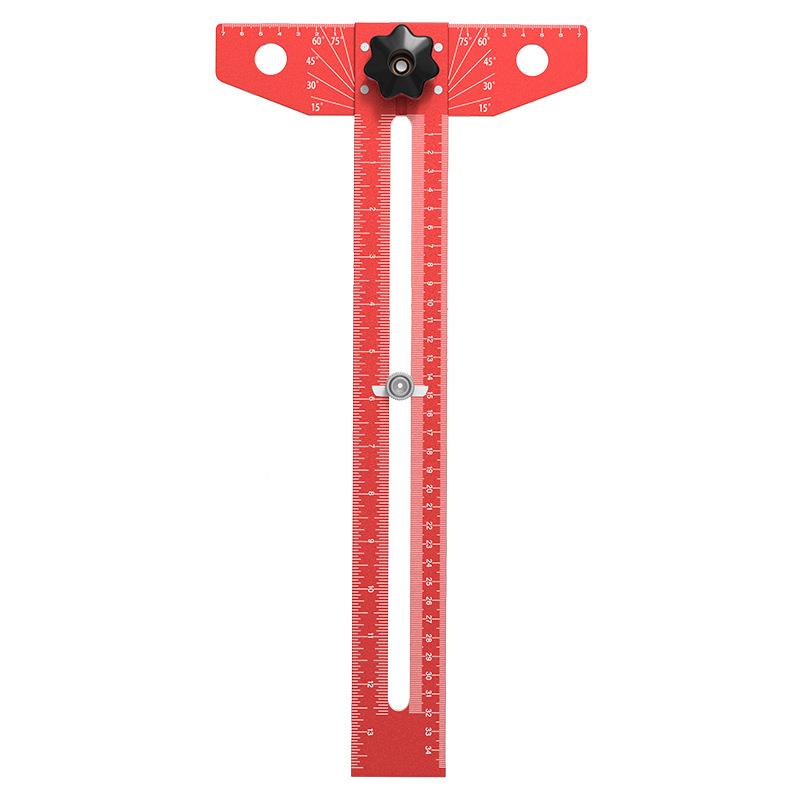 出口型划线多丁字铝合金功木工专用组合可活动角尺角度能t尺型尺