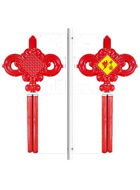 1000*2300mm大单耳中国结路灯户外led发光中国结灯笼国风景观灯