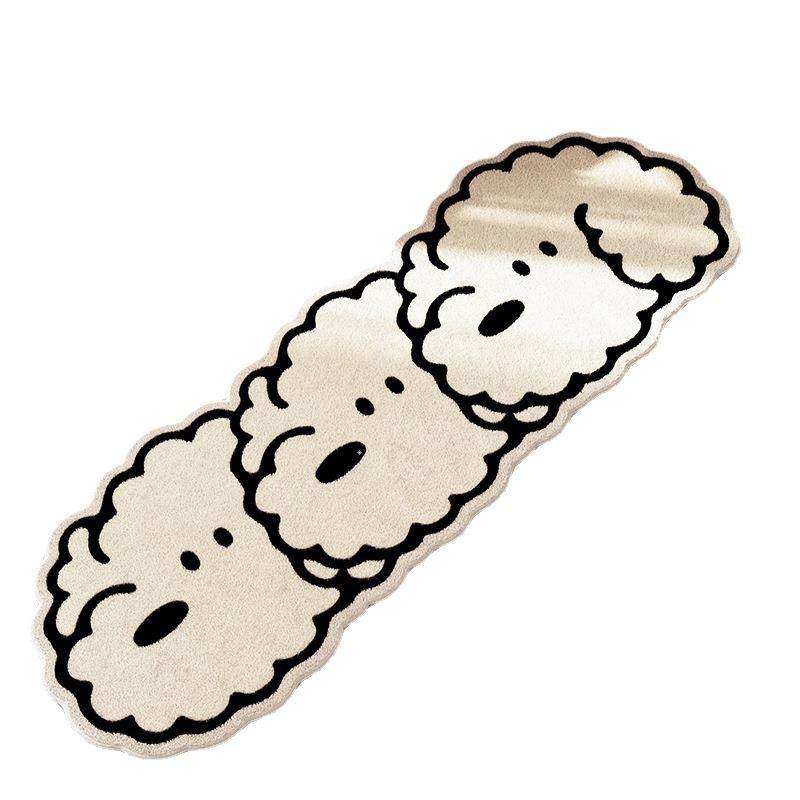 卡通狗狗仿羊绒地毯房间卧室床边毯客厅茶几沙发加厚短毛脚垫毛毯,居家布艺,地毯,淘宝优惠券,粉丝福利购,淘宝优惠卷