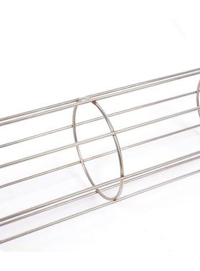 厂家供应304不锈钢骨架Q120x980mm有机硅喷塑骨架圆形除尘设备