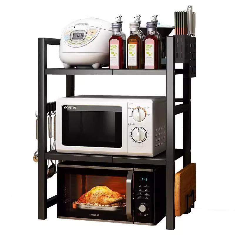 厨房微波炉架置物架多功能烤箱台面收纳架子家用双层伸缩可伸缩,厨房/烹饪用具,抹布架/厨房清洁收纳架,淘宝优惠券,粉丝福利购,淘宝优惠卷