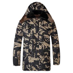 短款 加绒加厚中长款 迷彩棉服冷库服工作劳保棉袄 军棉大衣男士 冬季