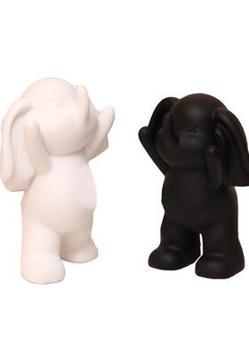 树脂摆件家居客厅玄关工艺品轻奢风书柜摆件书挡新中式抖快小爆款