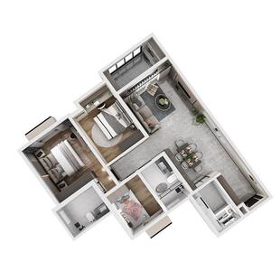 全铝全屋整体家具定做酒柜衣柜定制一门到顶客厅卧室厨房阳台