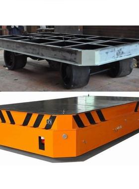 无轨轮道电动平车 地平车 无车PIZ轨胶电动平车 电动无轨平板运搬