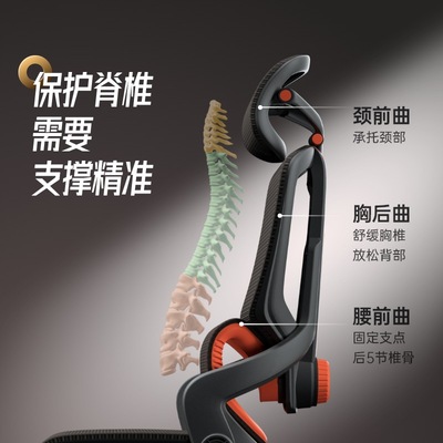 速发sitz精一ET人体工学椅电脑椅久坐办公椅脚踏电竞椅靠背升降椅