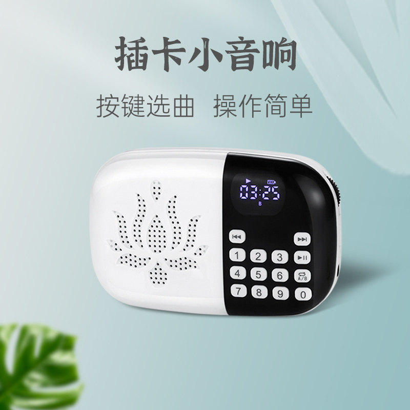 插双卡音箱歌曲播放机可桌面外放24小时随身携带单曲循环数字选曲
