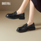 乐福鞋 舒适方跟单鞋 2026春季 大东女鞋 新款 时尚 圆头工作通勤小皮鞋