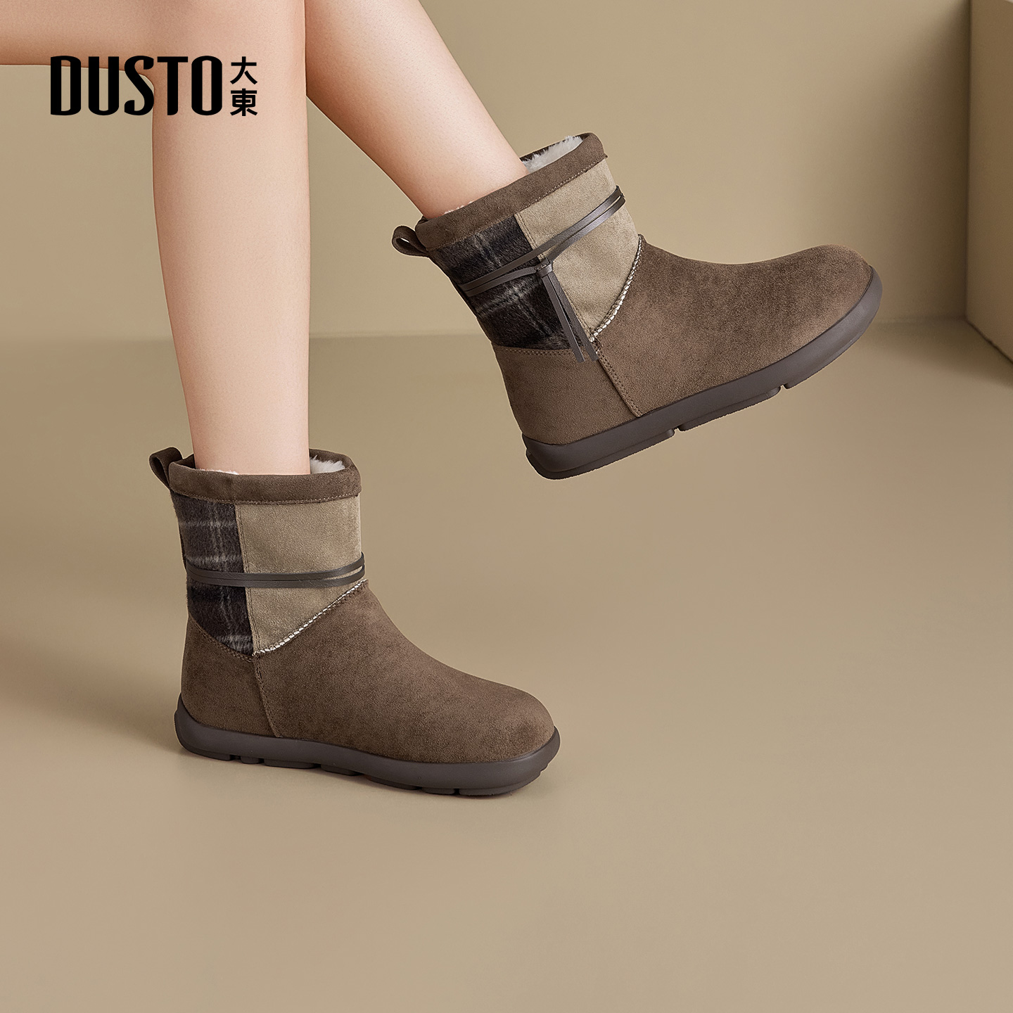 大东雪地靴加绒保暖百搭时尚短靴