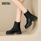 新款 经典 系带厚底时装 大东女靴马丁靴2025冬季 中筒靴工装 靴英伦风