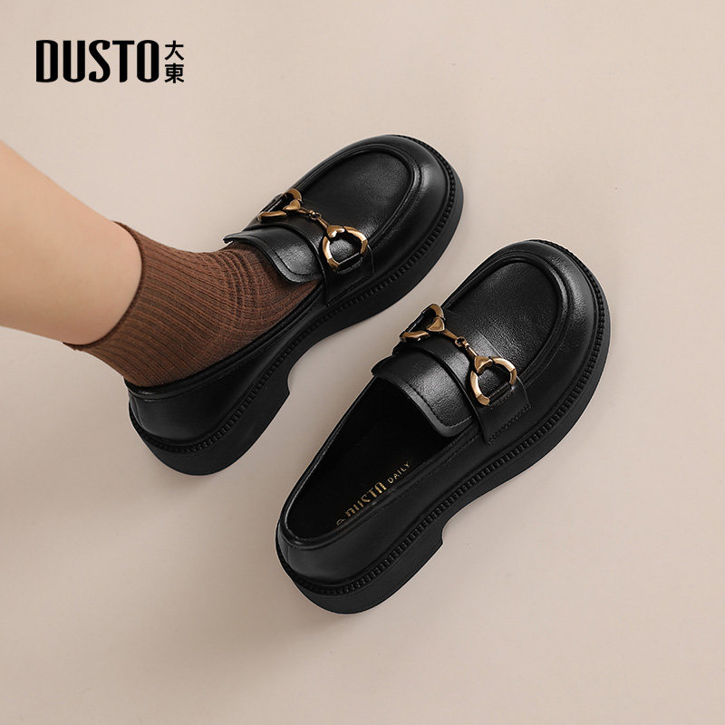 大东时尚休闲乐福鞋圆头女单鞋