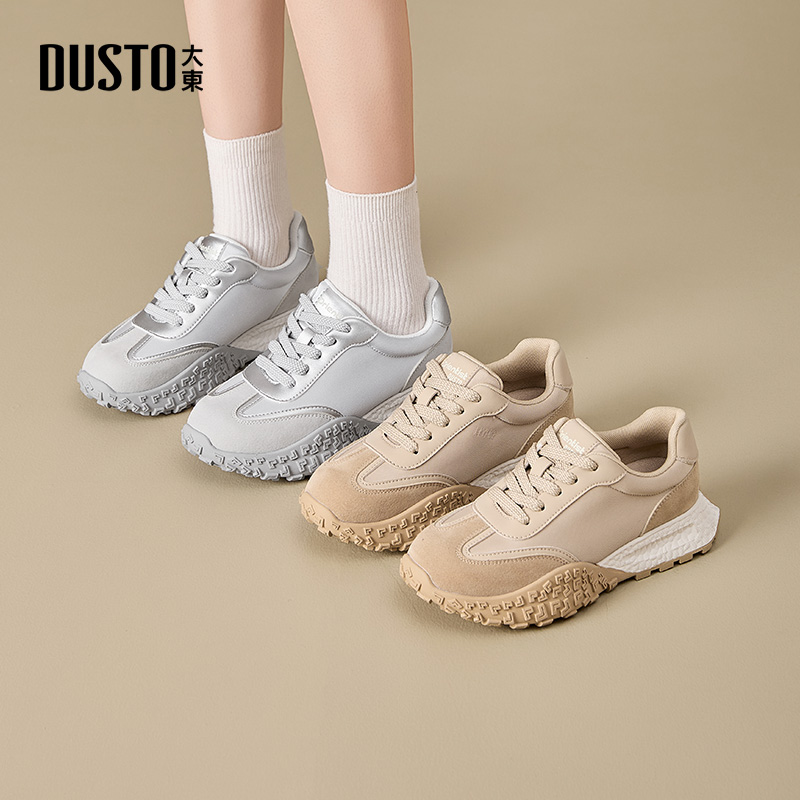 大东阿甘鞋简约舒适中跟平底休闲