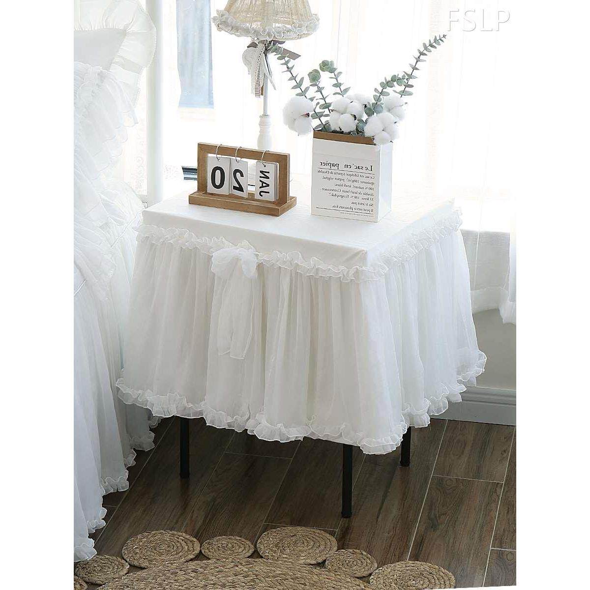 巧致生活 伊丽莎白床头柜罩套保险柜盖布蕾丝高端结婚全包防尘罩