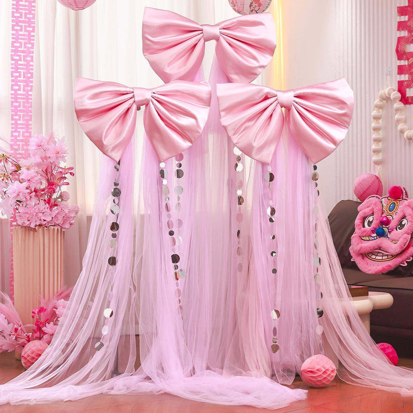 婚房布置套装婚礼卧室客厅场景超大蝴蝶结装饰结婚晨袍拍照背景墙,节庆用品/礼品,陪嫁用品套装,淘宝优惠券,粉丝福利购,淘宝优惠卷