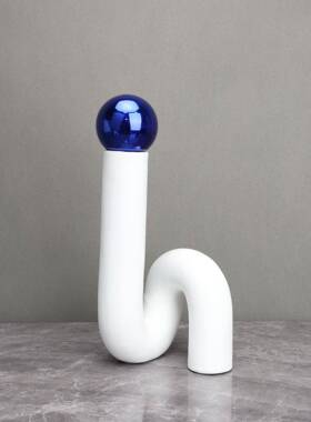 现代简约几何插花花瓶软装饰品客厅酒店茶几家居桌面花器艺术摆件