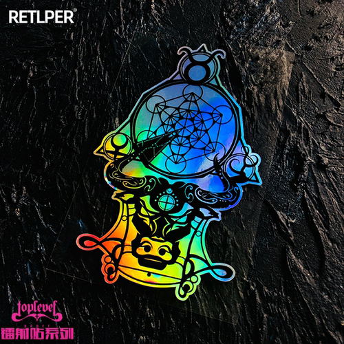 TLP镭射车贴 Taurus金牛座黄道十二宫第二宫土象星座贴纸