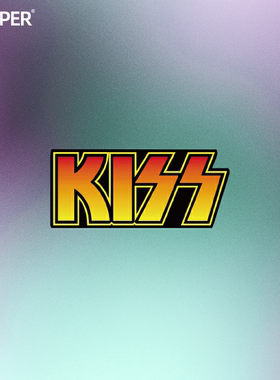 TLP反光车贴 摇滚重金属KISS乐队标志Hard rock音乐流行防水贴纸