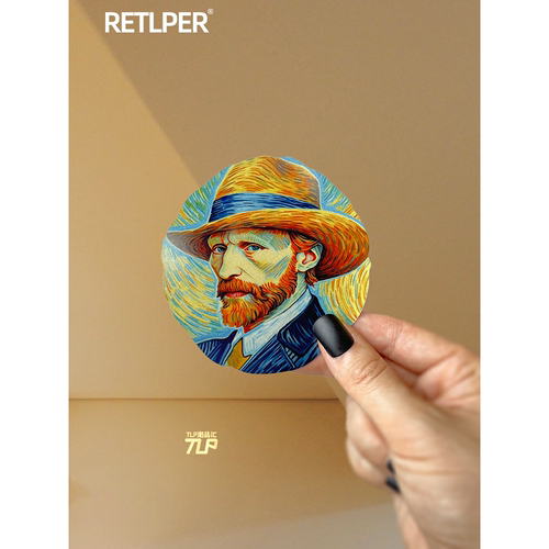 TLP反光车贴原创手绘文森特梵