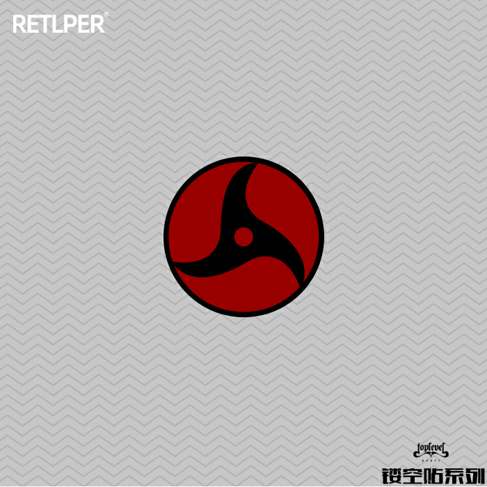 tlp镂空车贴火影忍者佐助鼬写术