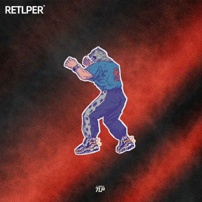 TLP反光车贴铁拳豹王PS