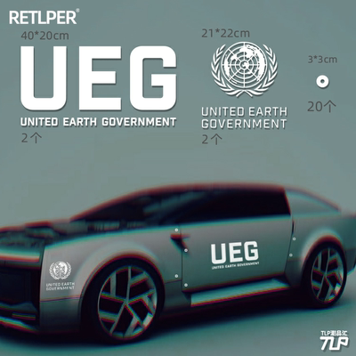 小破球科幻改装UEG贴纸地球联合