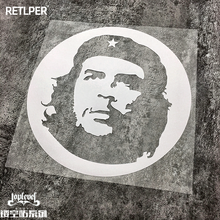 tlp镂空车贴古巴切头像贴纸