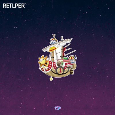 TLP反光车贴海贼王万里阳光号草