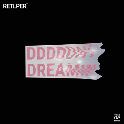 反光车贴白日梦系列霓虹故障英文