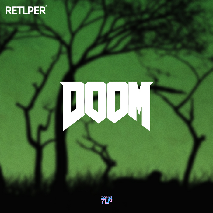 镂空车贴毁灭战士标志TLPDOOM