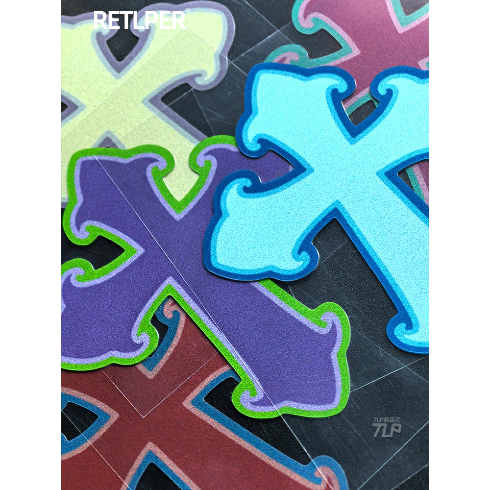 贴纸原创潮流防水复古克罗十字