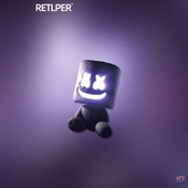 TLP反光贴纸 Marshmello平面贴纸 电子音乐棉花糖小熊XX叉叉眼DJ