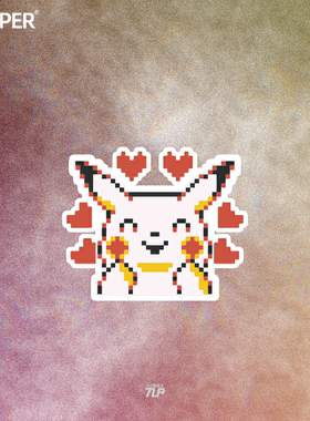 TLP反光车贴 精灵梦可宝Pokemon皮卡丘pikachu摩托车无痕贴