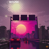 12飞车 蒸汽波合成器落日余晖dmc 贴纸 心情切片系列 TLP反光贴纸