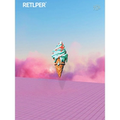 美食 香橙薄荷蛋卷冰激凌 汽摩多用平面贴纸 原创 TLP反光车贴