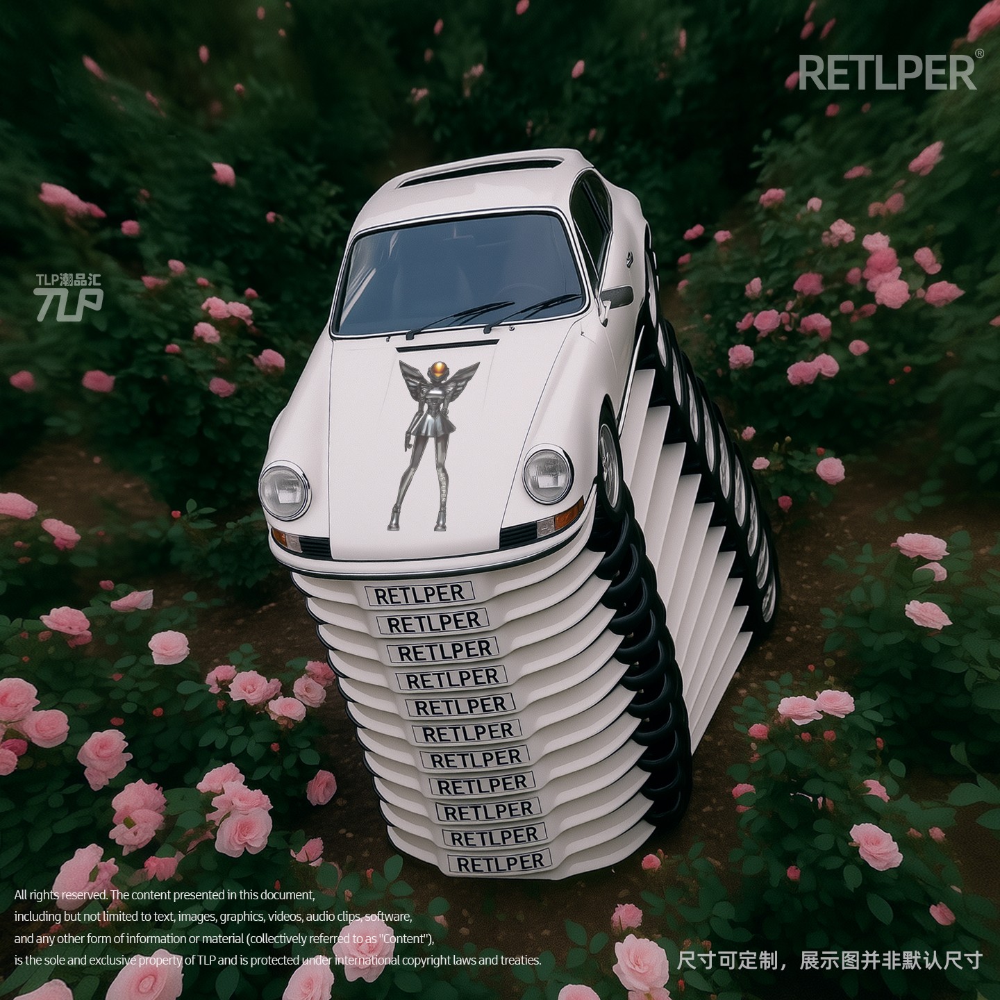 RE锐儿收翼形态仿生人防水贴纸