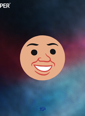 TLP反光车贴 Joan Cornellà黑色漫画头像INS贴贴