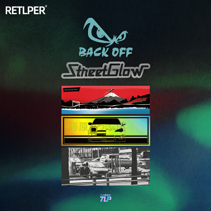 飞跃豆腐头文字D富士山玻璃贴纸