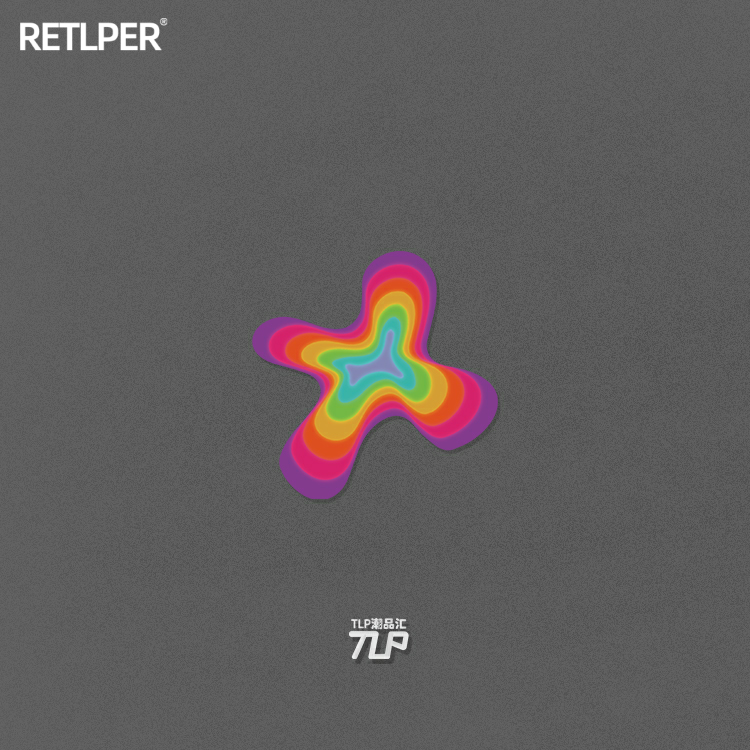 贴纸彩虹糖果色彩色X十字叉叉