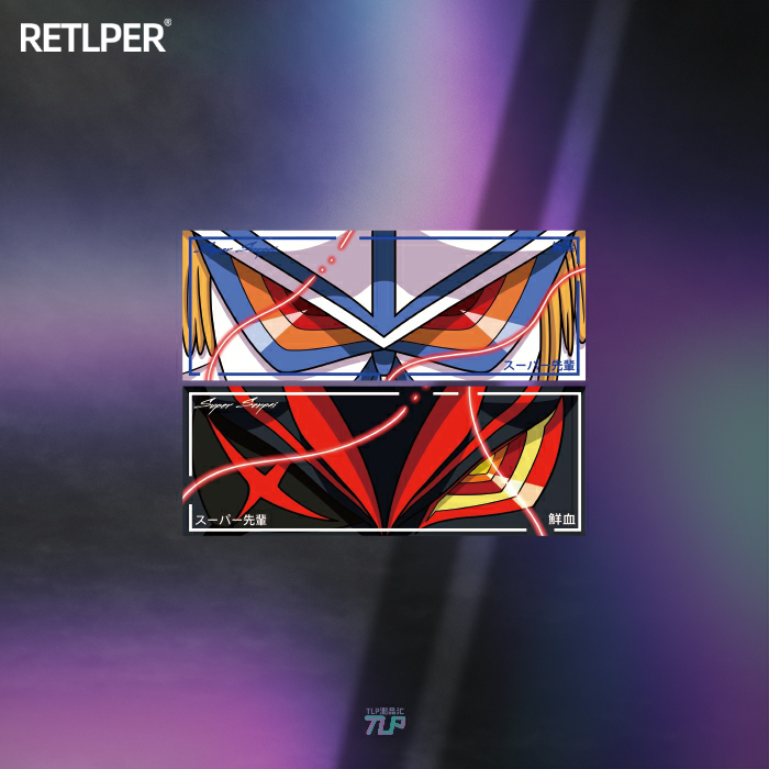 tlp反光车贴斩服少女贴纸