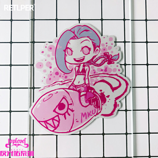 金克斯jinx导弹放水无痕反光车贴