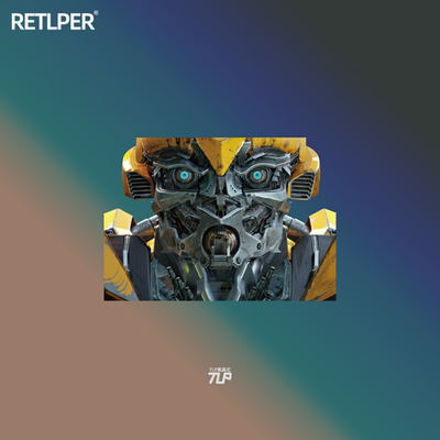 tlp反光车贴变形金刚大黄蜂特写