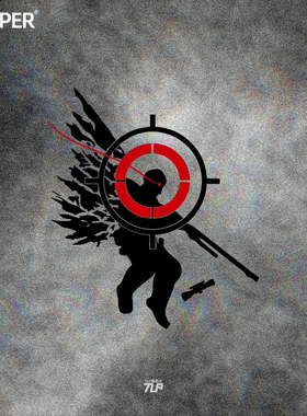 TLP镂空车贴 CSGO纪念涂鸦传奇喷漆烈焰盲狙天使s1mple车门贴纸