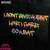 街头涂鸦风英文give shit TLP镂空车贴 what后风挡玻璃贴纸