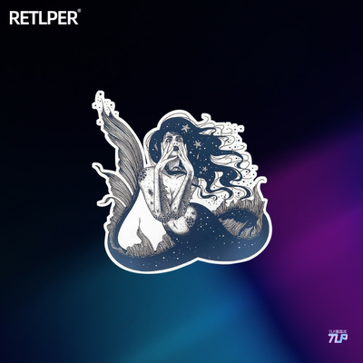 tlp美人鱼防水反光车贴