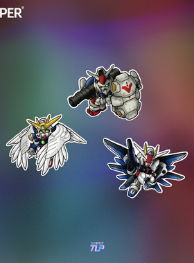 TLP反光车贴 高达GUNDAM RX-78 GP02A wing zero SD freedom贴纸