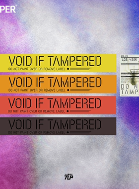 TLP反光车贴 死亡搁浅游戏快递箱伤害传感黄色警示仿胶带防水贴纸