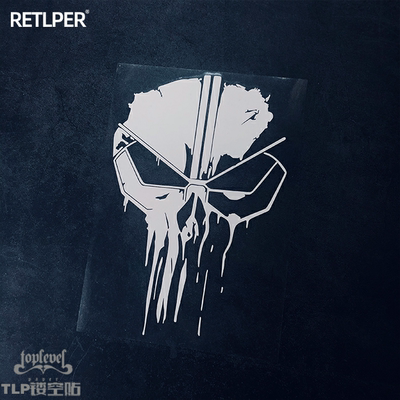 贴纸车身贴标志惩罚者贴纸骷髅头